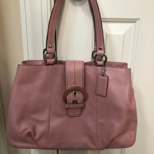 Coach Blush Leather Soho Carryall
